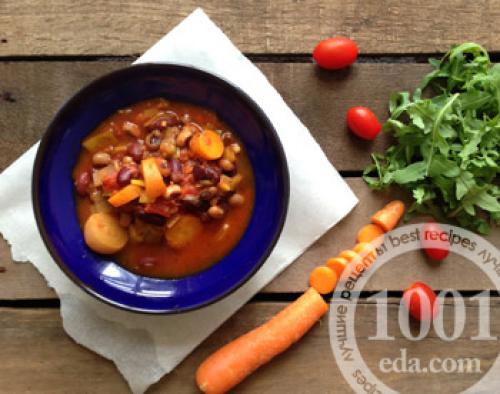 Спаржевая фасоль в томате рецепты консервированная на зиму. Консервированная фасоль в томате с овощами, как в магазине – рецепт без стерилизации 14