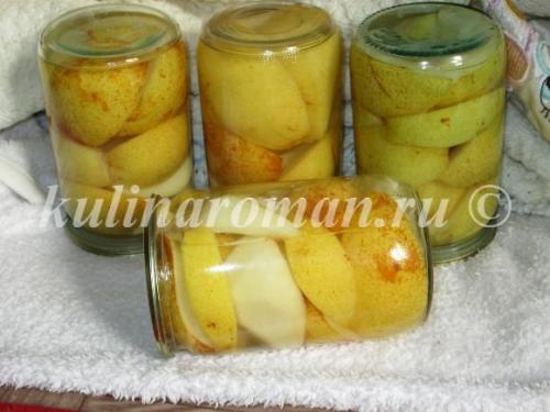 Груши консервированные на зиму рецепты. Как приготовить: 07