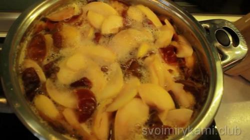 Компот из слив и яблок. Вкусный и простой компот   из яблок и слив