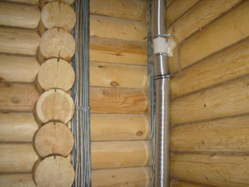 Открытая электропроводка в деревянном доме. №3. Открытая проводка в деревянном доме