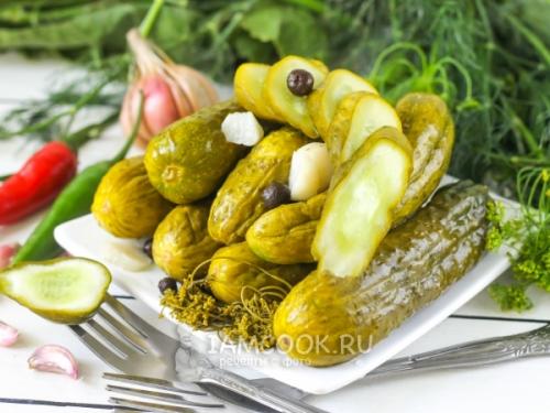Маринованные огурцы быстрого приготовления. Быстрые маринованные огурцы