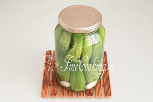 Огурцы в литровых банках на зиму: рецепты с уксусом 04 Огурцы в литровых банках на зиму: рецепты с уксусом 04