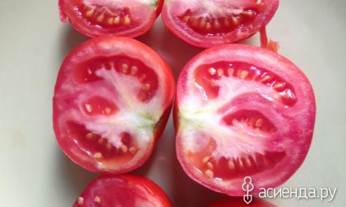 Белая середина в помидорах. Почему помидоры вырастают с твёрдыми прожилками