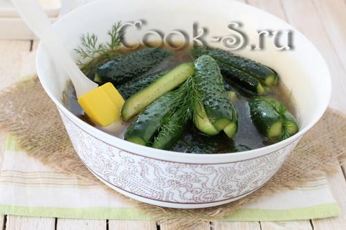 Быстрый и простой рецепт маринованных огурцов без закрутки 07 Быстрый и простой рецепт маринованных огурцов без закрутки 07