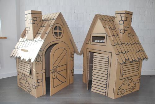 Домик из картона маленький. Как сделать красивый домик из картона своими руками: схемы и мастер-класс изготовления с подробной инструкций (115 фото-идей)