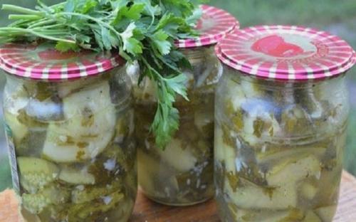 Огурцы резанные на зиму 03