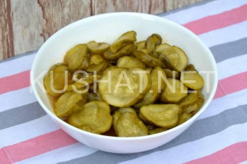 Маринованные огурцы кружочками. Огурцы кружочками на зиму. Пошаговый рецепт с фото