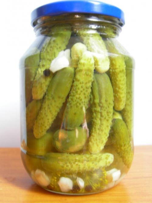 Маленькие огурчики на зиму. Хрустящие маринованные корнишоны на зиму на 1 литровую банку 23 Маленькие огурчики на зиму. Хрустящие маринованные корнишоны на зиму на 1 литровую банку 23
