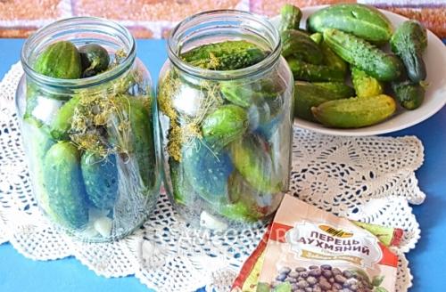 Маринованные огурцы в 1-литровых банках на зиму: простой рецепт 03 Маринованные огурцы в 1-литровых банках на зиму: простой рецепт 03