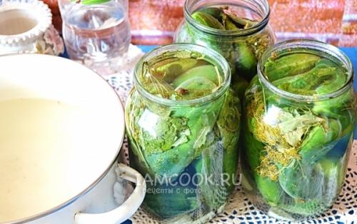 Маринованные огурцы в 1-литровых банках на зиму: простой рецепт 06 Маринованные огурцы в 1-литровых банках на зиму: простой рецепт 06