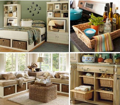 Плетеные корзины В интерьере дома. Плетеные корзины В дизайне интерьера: красиво, практично, уютно (80+ фото)