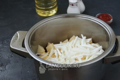 Рецепт тушеная пекинская капуста с шампиньонами. 34