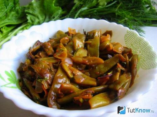 Стручковая фасоль на зиму по-грузински. Стручковая фасоль по-грузински