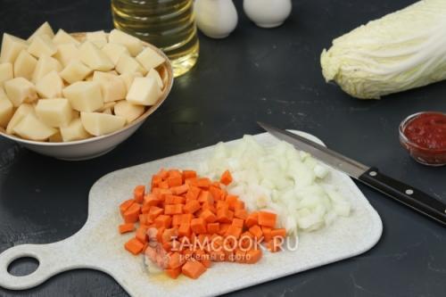 Жареная пекинская капуста с шампиньонами. Салат «Пир королевы» 05 Жареная пекинская капуста с шампиньонами. Салат «Пир королевы» 05