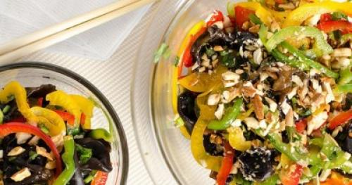 Теплый салат из шампиньонов и пекинской капусты 06 Теплый салат из шампиньонов и пекинской капусты 06