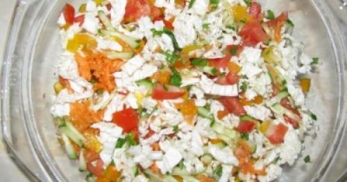 Теплый салат из шампиньонов и пекинской капусты 12 Теплый салат из шампиньонов и пекинской капусты 12