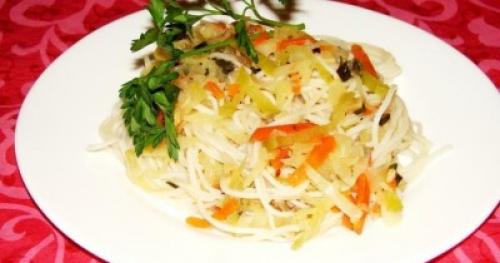 Теплый салат из шампиньонов и пекинской капусты 08 Теплый салат из шампиньонов и пекинской капусты 08