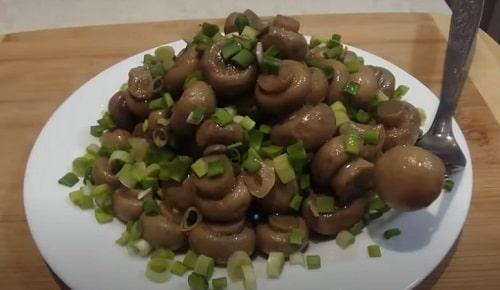 Маринованные шампиньоны на 1 литр воды. Маринованные шампиньоны в домашних условиях — рецепты быстрого приготовления