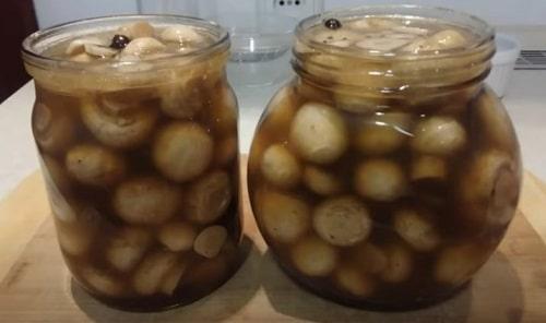 Маринованные шампиньоны на 1 литр воды. Маринованные шампиньоны в домашних условиях — рецепты быстрого приготовления