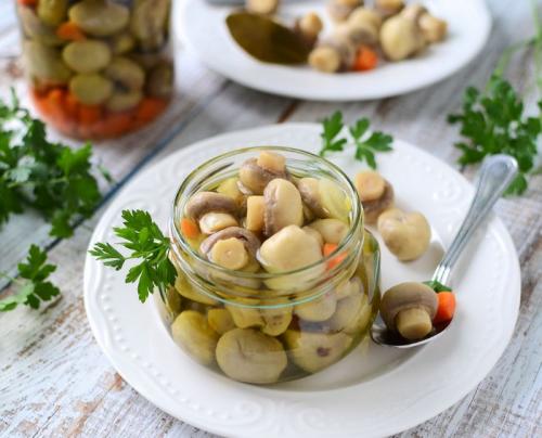 Быстрые маринованные шампиньоны из банки. Маринованные шампиньоны быстрого приготовления: 10 идеальных рецептов. Готовы в считанные минуты!