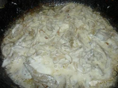 Жареные маринованные грибы со сметаной. Рецепт: Жареные грибы со сметаной - маринованные белые подгрузки