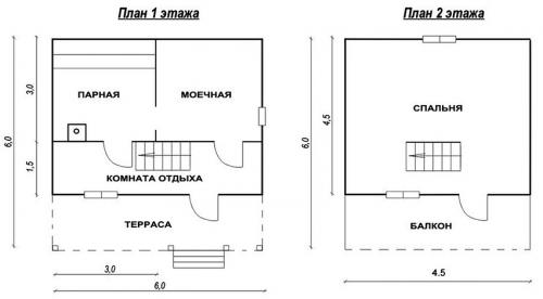 Каркасная баня 3х3 своими руками. Бани 3 на 3: фото, проекты, интерьер 08