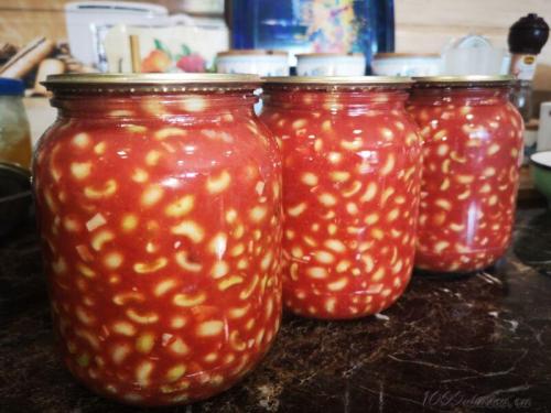 Консервированная фасоль на зиму без стерилизации. Фасоль в томате на зиму в банках. Простой и вкусный рецепт без стерилизации