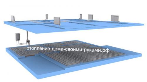 Теплый пол на втором этаже. Текст видео 04