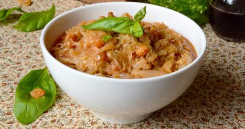 Вкусная и недорогая Тушеная пекинская капуста с шампиньонами. 09 Вкусная и недорогая Тушеная пекинская капуста с шампиньонами. 09