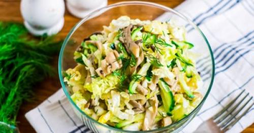 Вкусный и полезный рецепт: Пекинская капуста с грибами 02 Вкусный и полезный рецепт: Пекинская капуста с грибами 02