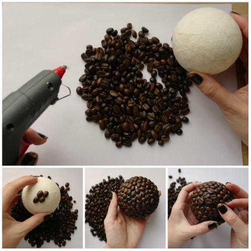 Цветы из кофейных зерен своими руками. Топиарий из кофейных зерен: современные техники изготовления и мастер-класс для новичков (110 фото)