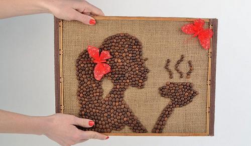 Дерево из кофейных зерен. Кофейный топиарий: пошаговый мастер-класс, как сделать маленькое декоративное дерево из кофейных зерен 03