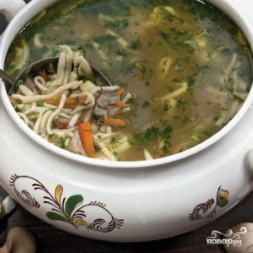 Сколько варить вешенки в супе. Суп из вешенок