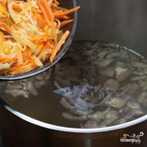 Сколько варить вешенки в супе. Суп из вешенок