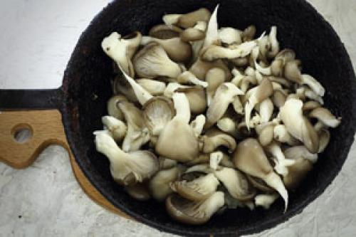 Как жарить вешенки с луком. Вешенки жареные с луком рецепт