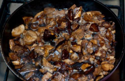 Сколько жарить белые грибы без варки. Сколько жарить белые грибы