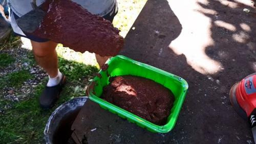 Тротуарная плитка своими руками без форм. Процесс производства тротуарной плитки