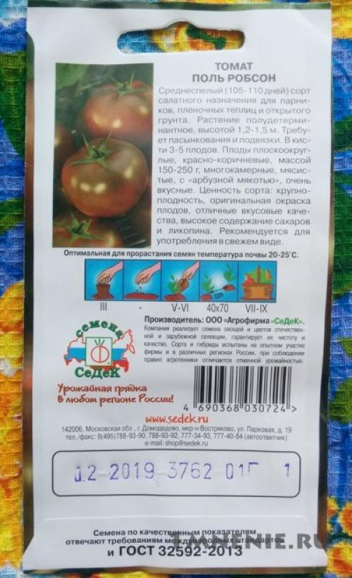 Почему сорт томата Поль Робсон стал популярным среди садоводов 12 Почему сорт томата Поль Робсон стал популярным среди садоводов 12