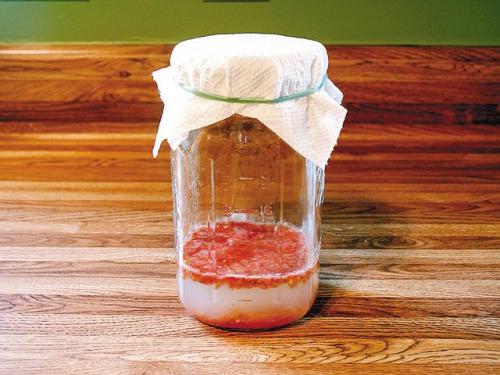 Как собрать семечки с помидора для посадки. Со сбраживанием 04